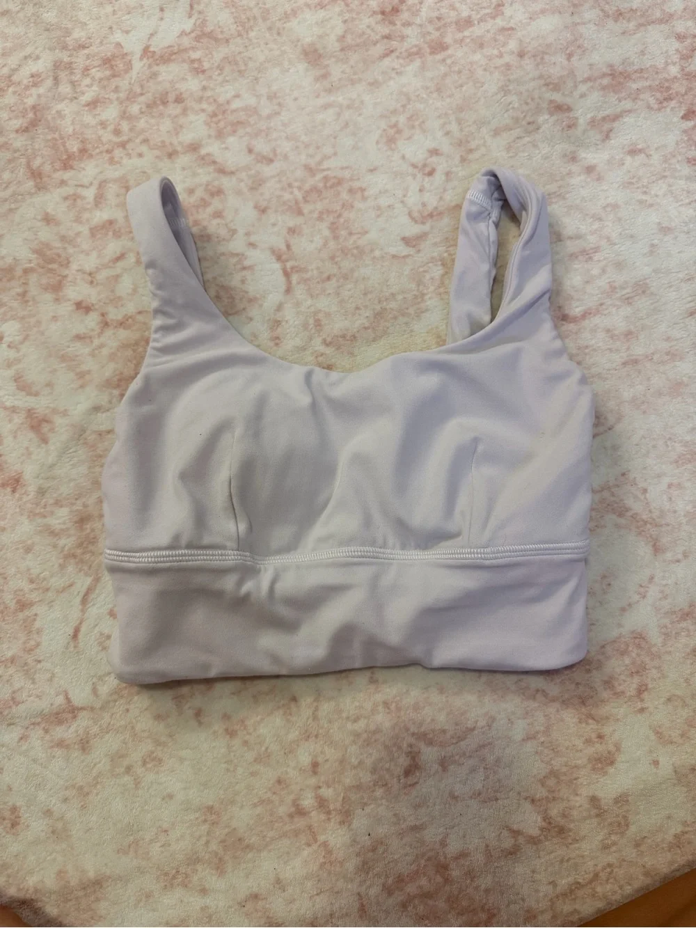 lululemon athletica white sports bra